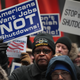 Government workers protest the government shutdown during a demonstration in the Federal Building Plaza on January 10, 2019 in Chicago, Illinois. The protest, on the 20th day of a partial shutdown, was one of several held around the country today.